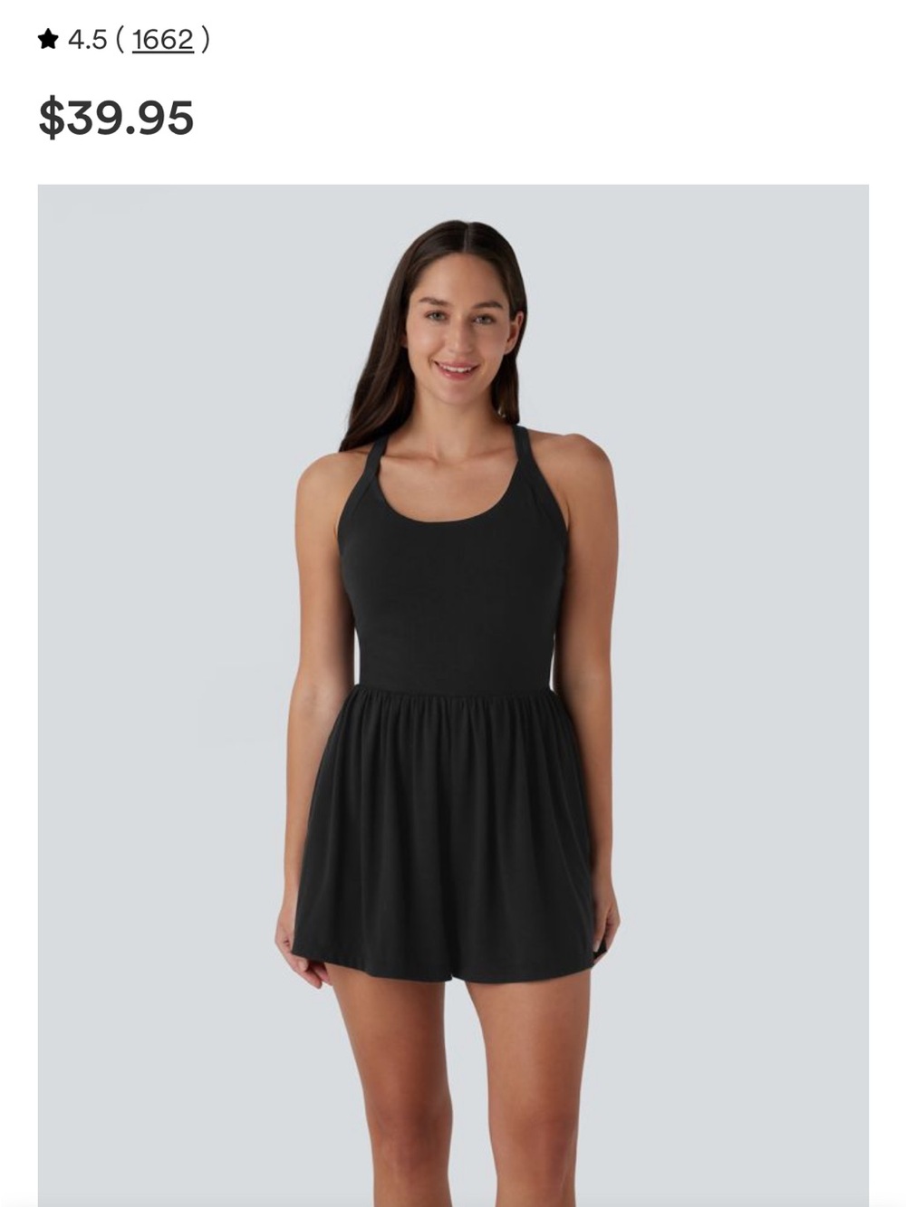 HALARA Black Scoop-Neck easy peasy romper